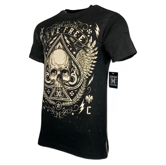 XTREME COUTURE by AFFLICTION T-Shirt DEUCES WILD - Picture 6 of 8